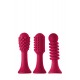 Verona é um vibrador de ponta com 10 frequências emocionantes: 3 velocidades e 7 padrões diferentes. Esta vibração Sparkling vem com três mangas de silicone para a ponta, para personalizar a experiência de estimulação e