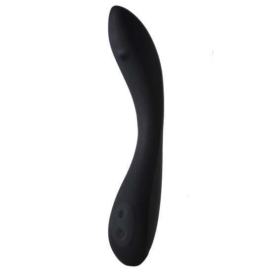 Maxima é um vibrador suave com uma conta deslizante para provocar e agradar, enquanto a forma curvada busca atingir o ponto G. Vibrador curvo suave Com 5 velocidades de vibração e 7 ritmos Com cordão deslizante 6 Veloci