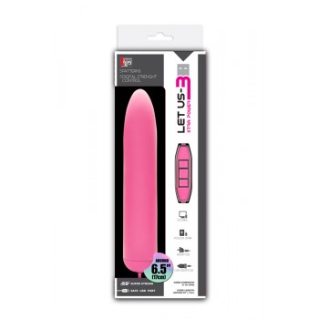 Vibrador Clássico Extra Power com Comando 17cm Rosa