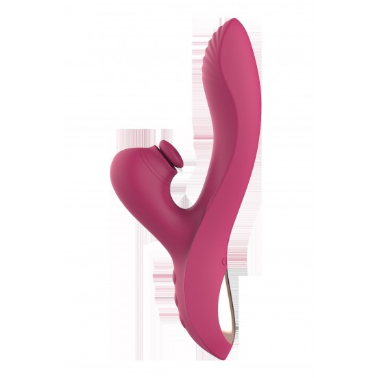 Vibrador do tipo Rabbit vem para atender a todos os teus desejos! Combina uma parte principal, que é flexível e possui uma curvatura que naturalmente o leva ao ponto G; com um massageador de clitóris totalmente fora do c