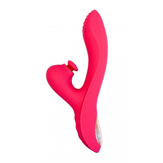Vibrador do tipo Rabbit vem para atender a todos os teus desejos! Combina uma parte principal, que é flexível e possui uma curvatura que naturalmente o leva ao ponto G; com um massageador de clitóris totalmente fora do c