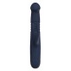 Vibrador duplo Phaedra com função de rotação para cima e para baixo. Seguindo o mesmo estilo dos outros brinquedos da Goddess Collection, o Phaedra é feito de silicone azul-escuro com detalhes dourados. O vibrador da God