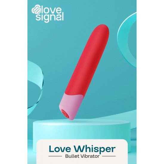 O vibrador Love Whisper Bullet da coleção Love Signal da Dreamtoys oferece prazer discreto para o dia a dia em um design elegante e compacto. Ideal para exploração íntima e uso em qualquer lugar, este vibrador bullet com