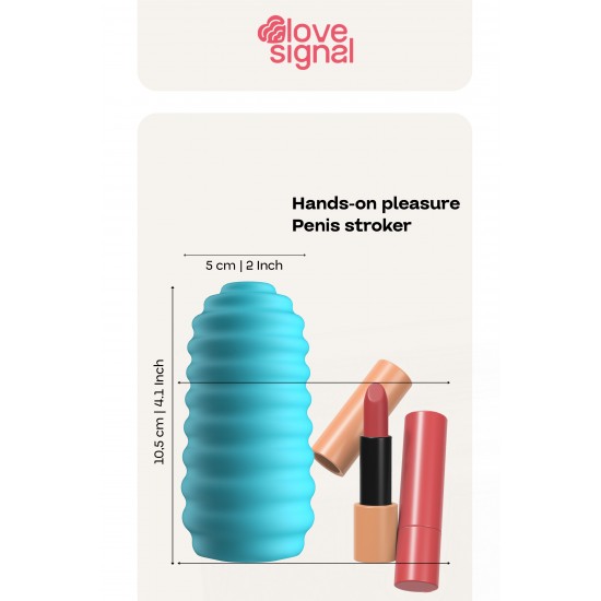 A manga Hands-On Pleasure da coleção Love Signal da Dreamtoys é um masturbador compacto projetado para uma masturbação intensa. Sua textura macia e canelada proporciona sensações estimulantes a cada movimento, intensific