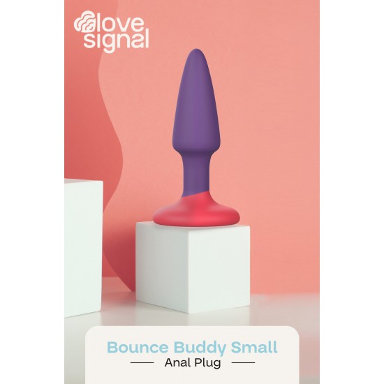 O Bounce Buddy Small da coleção Love Signal da Dreamtoys é um plug anal pequeno, projetado para uma exploração suave e excitante. Seu formato fino e afilado proporciona uma inserção fácil e um encaixe perfeito e satisfat
