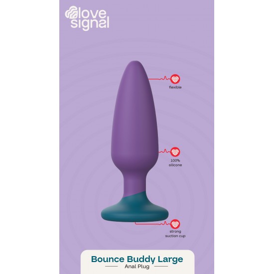 O Bounce Buddy Large da coleção Love Signal da Dreamtoys é um plug anal de tamanho normal, projetado para varejistas que desejam oferecer aos clientes uma experiência mais profunda e intensa. Perfeito para quem busca mai