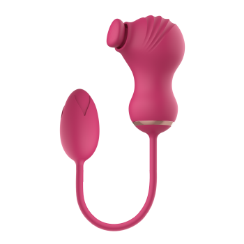 ESTIMULADOR DUPLO ESSENTIALS E OVO VIBRADOR PINK