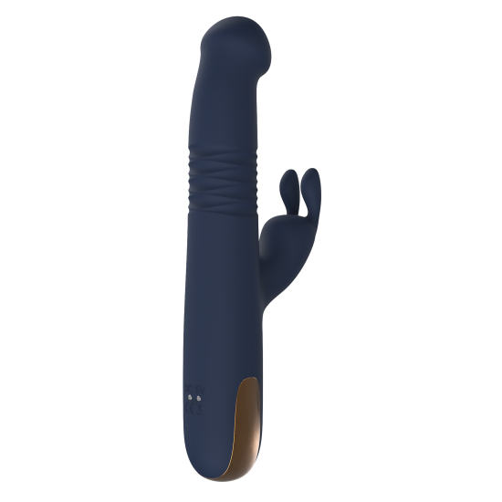GODDESS PHAEDRA Vibrador Duplo com Rotação Cima e para Baixo Vibrador duplo Phaedra com função de rotação para cima e para baixo. Seguindo o mesmo estilo dos outros brinquedos da Goddess Collection, o Phaedra é feito de silicone azul-escuro com detalhes dourados. O vibrador da God
