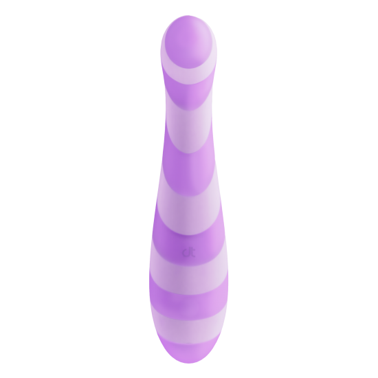 Apresentamos o Vibrador Ponto G Purple Pleasure, da fascinante coleção Glitz — o seu parceiro perfeito para uma jornada mágica de prazer e autodescoberta. Este vibrador para ponto G, com design elegante, é feito sob medi