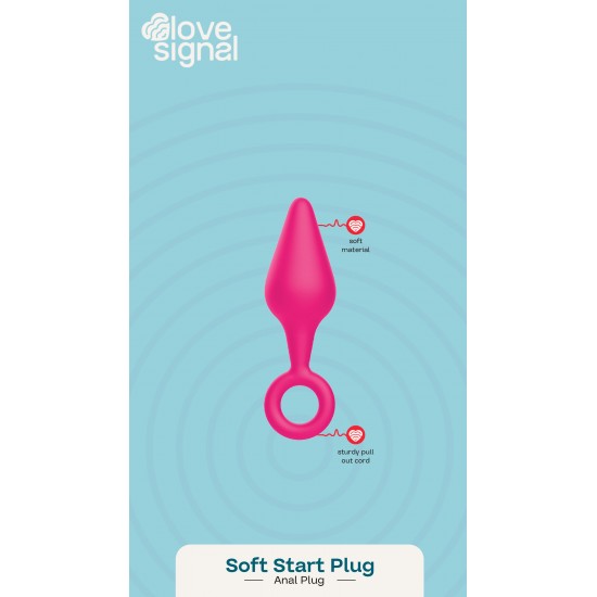 O Soft Start Plug da coleção Love Signal da Dreamtoys é um plug anal ideal para iniciantes, projetado para uma exploração segura e confortável. Seu corpo fino e macio de silicone e o anel de aderência na base tornam a pr