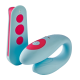 O Lover's Vibe da coleção Love Signal da Dreamtoys é um vibrador versátil para casais, projetado para intensificar o prazer compartilhado. Com dois motores e um design suave e ergonômico, ele proporciona vibrações sincro