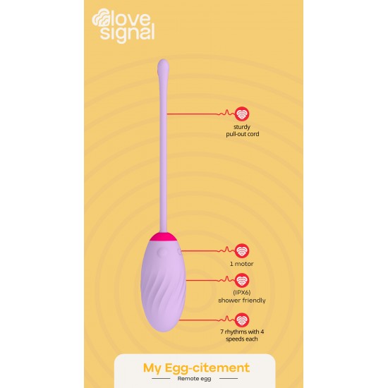 O Eggcitement é um vibrador em formato de ovo elegante e vestível que proporciona prazer versátil tanto para uso individual quanto para casais. Alimentado por um único motor de alto desempenho, oferece vibrações profunda
