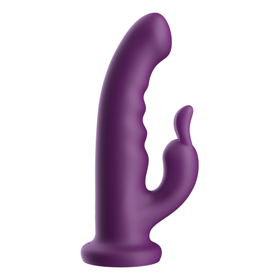O Bold Sage é um vibrador em formato de coelho com controle remoto avançado, projetado para estimulação interna e externa combinadas. Com dois motores e uma haste rotativa com textura canelada, o Sage oferece desempenho