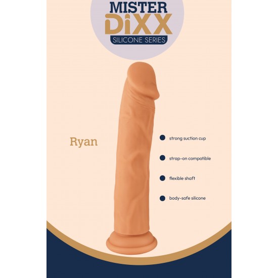 Ryan é um dildo de silicone ultrarrealista de 24 cm (aproximadamente 9,6 polegadas) projetado para clientes que buscam desempenho realista e materiais de alta qualidade. Fabricado em silicone macio e seguro para o corpo,