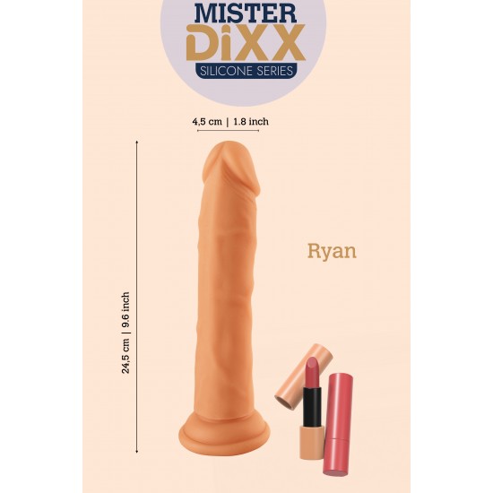 Ryan é um dildo de silicone ultrarrealista de 24 cm (aproximadamente 9,6 polegadas) projetado para clientes que buscam desempenho realista e materiais de alta qualidade. Fabricado em silicone macio e seguro para o corpo,