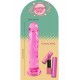 Candy Kelly, da coleção Bubblegum Blast, é uma adição colorida e divertida a qualquer sortimento de produtos adultos. Com 19 cm, este dildo semitransparente é feito de TPE macio em um tom rosa vibrante que chama a atençã