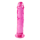 Candy Kelly, da coleção Bubblegum Blast, é uma adição colorida e divertida a qualquer sortimento de produtos adultos. Com 19 cm, este dildo semitransparente é feito de TPE macio em um tom rosa vibrante que chama a atençã