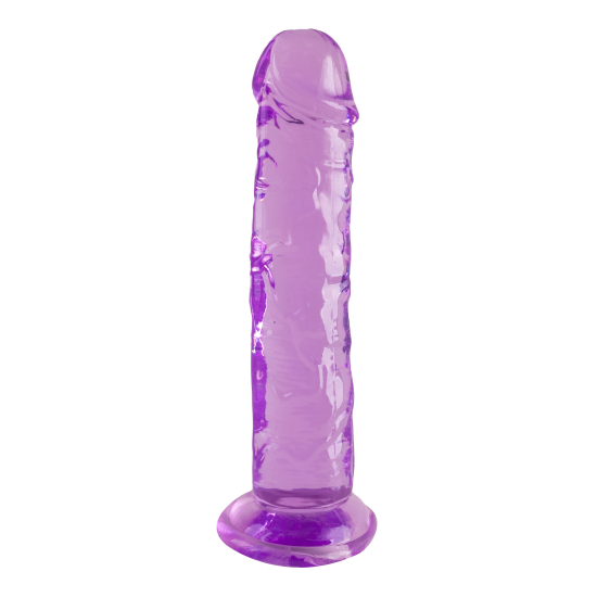 O Sugar Spin da coleção Bubblegum Blast é uma adição colorida e divertida a qualquer sortimento de produtos adultos. Medindo 21 cm, este dildo semitransparente é feito de TPE macio com um tom roxo vibrante que se destaca