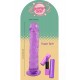 O Sugar Spin da coleção Bubblegum Blast é uma adição colorida e divertida a qualquer sortimento de produtos adultos. Medindo 21 cm, este dildo semitransparente é feito de TPE macio com um tom roxo vibrante que se destaca