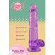 O Funky Fizz da coleção Bubblegum Blast é uma adição colorida e divertida a qualquer sortimento de produtos adultos. Medindo 19 cm, este dildo semitransparente é feito de TPE macio com um tom roxo vibrante que se destaca