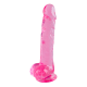 O Twinkle Jam da coleção Bubblegum Blast é uma adição colorida e divertida a qualquer sortimento de produtos adultos. Medindo 22 cm, este dildo semitransparente é feito de TPE macio com um tom rosa vibrante que se destac