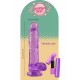O Twinkle Jam da coleção Bubblegum Blast é uma adição colorida e divertida a qualquer sortimento de produtos adultos. Medindo 22 cm, este dildo semitransparente é feito de TPE macio com um tom roxo vibrante que se destac