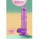 O Twinkle Jam da coleção Bubblegum Blast é uma adição colorida e divertida a qualquer sortimento de produtos adultos. Medindo 22 cm, este dildo semitransparente é feito de TPE macio com um tom roxo vibrante que se destac