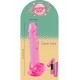 O Candy Twist da coleção Bubblegum Blast é uma adição colorida e divertida a qualquer sortimento de produtos adultos. Medindo 24 cm, este dildo semitransparente é feito de TPE macio com um tom rosa vibrante que se destac