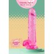 O Candy Twist da coleção Bubblegum Blast é uma adição colorida e divertida a qualquer sortimento de produtos adultos. Medindo 24 cm, este dildo semitransparente é feito de TPE macio com um tom rosa vibrante que se destac
