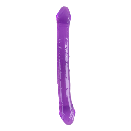 O Lollipop Loop da coleção Bubblegum Blast é uma adição colorida e divertida a qualquer sortimento de produtos adultos. Medindo 25 cm, este dldo duplo semitransparente é feito de TPE macio com um tom roxo vibrante que se