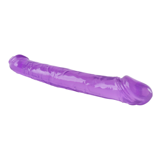O Lollipop Loop da coleção Bubblegum Blast é uma adição colorida e divertida a qualquer sortimento de produtos adultos. Medindo 25 cm, este dldo duplo semitransparente é feito de TPE macio com um tom roxo vibrante que se