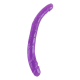 O Groovy Times da coleção Bubblegum Blast é uma adição colorida e divertida para qualquer sortimento de produtos adultos. Medindo 37 cm, este dildo duplo semitransparente é feito de TPE macio com um tom roxo vibrante que