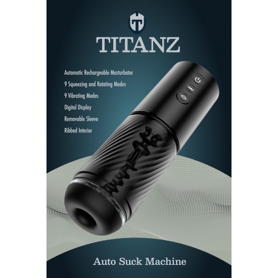 O Titanz Auto Suck Machine é um dispositivo automático de sucção e vibração projetado para uma estimulação masculina potente e sem o uso das mãos. Com um estojo rígido de fácil manuseio e controles intuitivos, ele combin