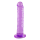 Candy Kelly, da coleção Bubblegum Blast, é uma adição colorida e divertida a qualquer sortimento de produtos adultos. Com 19 cm, este dildo semitransparente é feito de TPE macio com um tom roxo vibrante que se destaca im