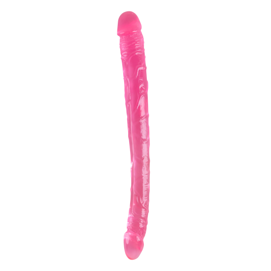 O Groovy Times da coleção Bubblegum Blast é uma adição colorida e divertida para qualquer sortimento de produtos adultos. Medindo 37 cm, este dildo duplo semitransparente é feito de TPE macio com um tom rosa vibrante que