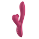 Vibrador do tipo Rabbit vem para atender a todos os teus desejos! Combina uma parte principal, que é flexível e possui uma curvatura que naturalmente o leva ao ponto G; com um massageador de clitóris totalmente fora do c