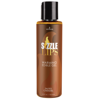 SENSUVA SIZZLE LIPS WARMING GEL SALTED CARAMEL 125ML