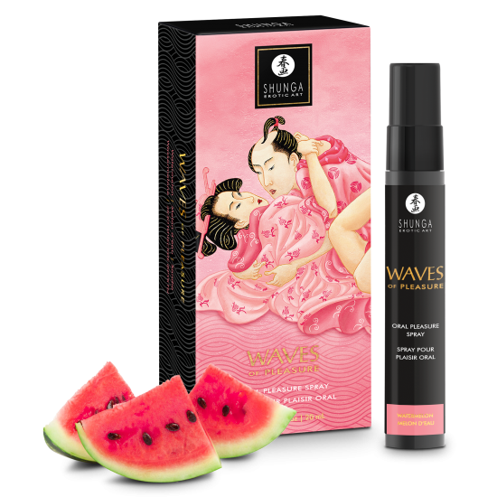 Spray para prazer oral Waves of Pleasure Vinho Espumante de Morango 20 ml. Proporcione ao seu parceiro uma experiência inesquecível de sexo oral. Com algumas borrifadas deliciosas, transforme sua boca em uma fonte convid