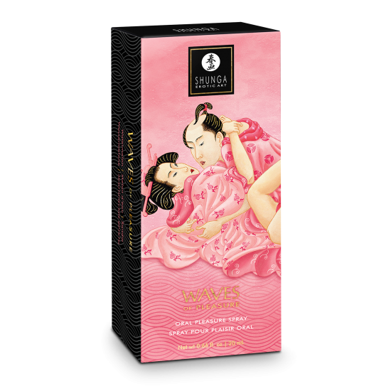 Spray para prazer oral Waves of Pleasure Vinho Espumante de Morango 20 ml. Proporcione ao seu parceiro uma experiência inesquecível de sexo oral. Com algumas borrifadas deliciosas, transforme sua boca em uma fonte convid