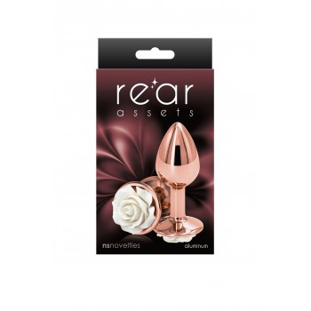 PLUG ANAL REAR ASSETS ROSE PEQUENO BRANCO