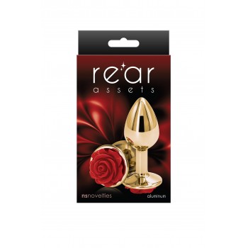 PLUG ANAL REAR ASSETS ROSE PEQUENO VERMELHO