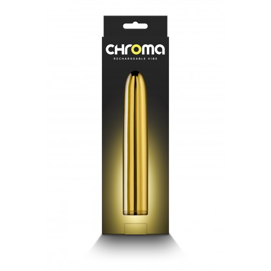 Construído em plástico ABS premium, o clássico vibrador de 7” da Chroma é reimaginado como uma maravilha recarregável. Elegante e poderoso, a intensidade do Chroma é facilmente controlada e possui várias velocidades