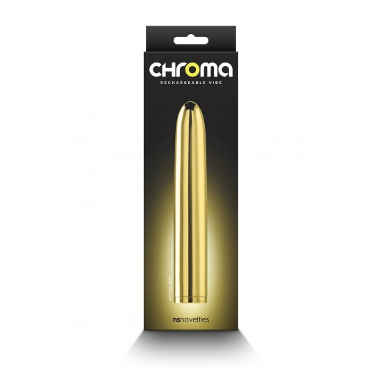 Construído em plástico ABS premium, o clássico vibrador de 7” da Chroma é reimaginado como uma maravilha recarregável. Elegante e poderoso, a intensidade do Chroma é facilmente controlada e possui várias velocidades