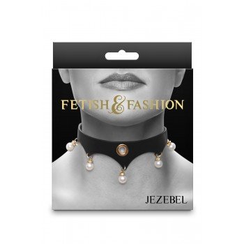 FETISH & FASHION JEZEBEL COLLAR BLACK
