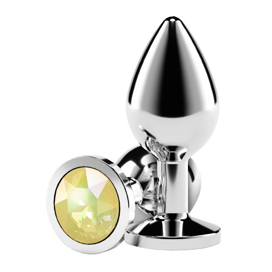 Brinquedo anal leve e cromado, projetado para proporcionar excitação visual e sensual. Feito de alumínio leve e com formato que facilita a penetração, este brinquedo anal seguro para o corpo está disponível em diversas c