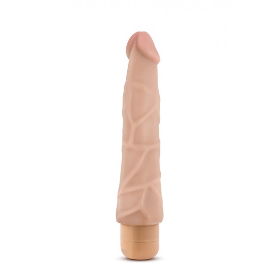 Seja um bom anfitrião e receba de braços abertos o Mr. Skin em sua casa!Vibrador realista com cabeça e corpo proeminente. Com botão rotativo na base para navegar entre as potentes e profundas vibrações multivelocidades
