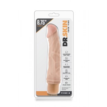 Vibrador Realista 6 Mr. Skin 23.5cm Pele