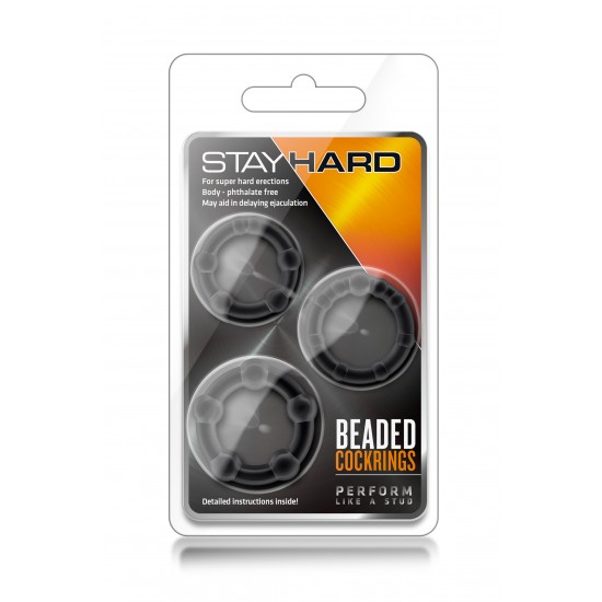 Delicie-se a si e à sua cara metade!Conjunto de 3 anéis de tamanhos diferentes para o pénis e testículos.Em material elástico e flexível que serve a qualquer tamanho. Pode utilizar individualmente cada um deles ou em con