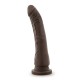 Dildo Realista c/ Base Sucção Dr. Skin Chocolate 20.3cm Castanho