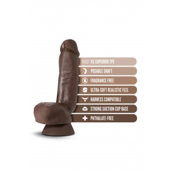 DR. SKIN PLUS 8 DILDO SQUEEZABLE BALLS CHOCOLATE